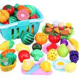 Juego De Juguetes De Cocina Con Frutas Simuladas, 35pcs