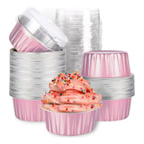 Mini Tazas De Papel De Aluminio Para Hornear Cupcakes Con Ta