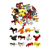 Animales De Goma 4 Cm  Granja Juguete Souvenir Piñata X 20