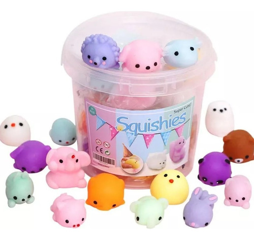 Mini Mochi Squishy Antiestrés Fidget Squeeze Toy 24 Piezas