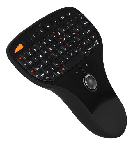 Teclado Qwerty Trackball N5901, Inalámbrico, 2,4 G, Mini Usb