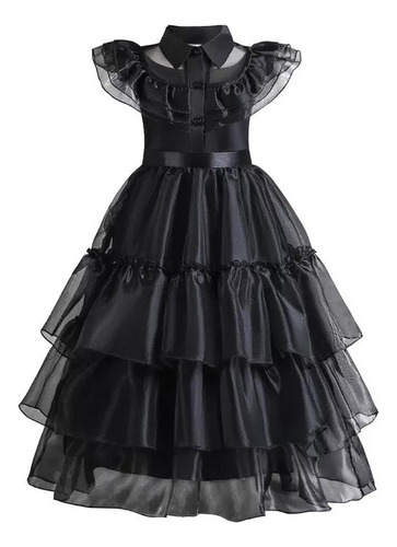 Vestido De Niña Wednesday Addams Con Ropa Infantil Hecha A M