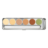 Paleta De Corretivo Kryolan Dermacolor 6 Cores Modelo Bp 1 Tom 6 Cores