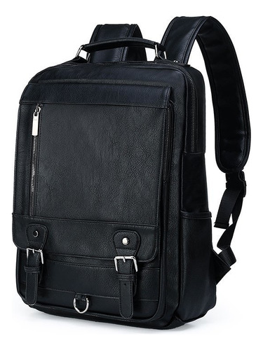 Mochila Pu Fashion Para Hombre, Bolsa De Viaje