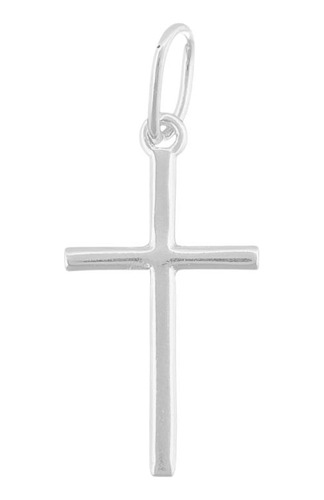 Pingente Crucifixo 3cm Medio Masculino E Feminino Prata 925