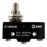 Microswitch P/pistón De Acero, Fijación C/tuercas Z-15gq-b