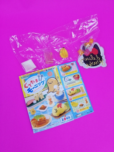 Re-ment Figura Gudetama Breakfast Morning Healthy Set Miniat