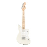 Guitarra Eléctrica Squier By Fender Mini Jazzmaster Hh Mini Jazzmaster De Álamo Olympic White Brillante Con Diapasón De Arce