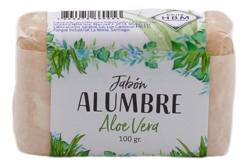 Jabón De Alumbre Con Aloe Vera Y Caléndula 100 Grs.