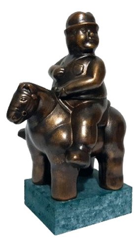 Escultura Tipo Botero Pedrito A Caballo