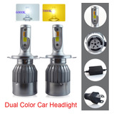 Nuevo Diseño Dual Color Tricolor Car Led Bombillas H4 H13