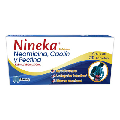 Nineka Tableta 129 Mg\u002F280 Mg\u002F30 Mg, 20 Tabletas | MercadoLibre