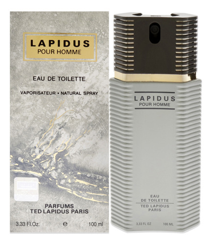 Lapidus De Ted Lapidus Para Hombre, Spray Edt De 3.3 Oz