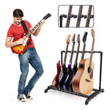 Soporte Para 5 Guitarras Bajos Ukelele Atril Base Portátil