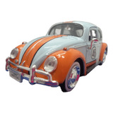 Volkswagen Beetle 1966 Gulf/ Escala 1:24/ Metálico/ 17cms .