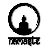Decorações De Parede Em Mdf 6mm Buda E Escrito Namastê