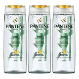 3 Shampoo Pantene Pro-v Bambú Nutre Y Crece 200ml