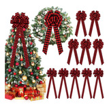 12 Lazos Grandes De Navidad De 15 X 44 Pulgadas 9 8 X 26 Pul