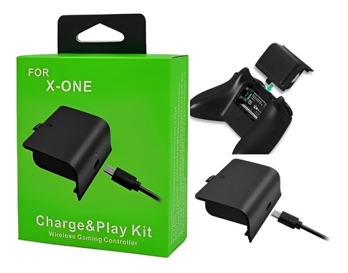 Bateria + Carregador Com Fio Video Game Xbox One Charge