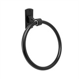 Accesorio Baño Toallero Aro Negro Noord