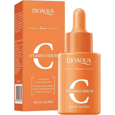 Serum Facial Vitamina C Antioxidante Brillo Antiacne Bioaqua Todo Tipo De Piel Día | MercadoLibre