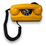 Telefone Tijolinho Antigo Amarelo - Vintage Retrô