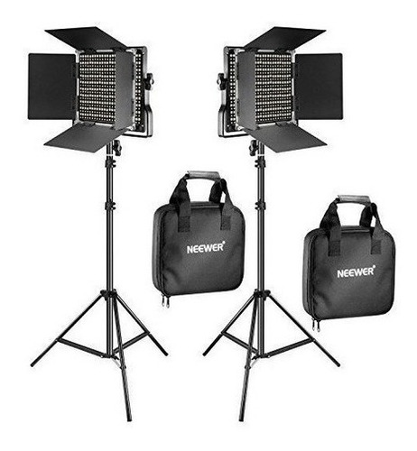 Kit De Luces Neewer Con Soportes Y Maletas Luz De Video Led 