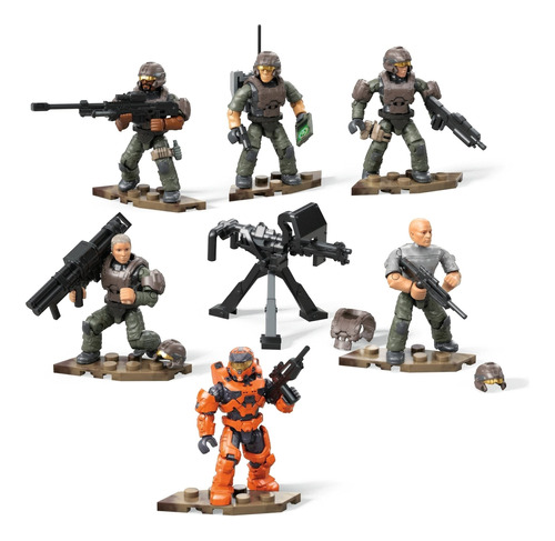 Mega Construx Halo Unsc Marine Platoon Pack - Juego De Cons.