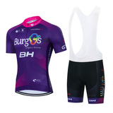 Uniforme Ciclismo Burgos 22 Jersey Short Bib Bici Ruta Mtb