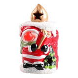 Lanterna De De Natal Vintage Noel, Renas, Piscando Mini S De