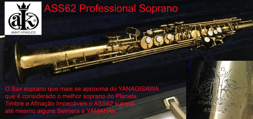 Soprano Amati Ass-62 5 Dígitos = Selmer E Yanagisawa 