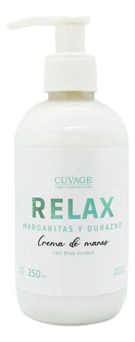 Cuvage Crema Para Manos Relax De Margarita Y Durazno 250 Ml