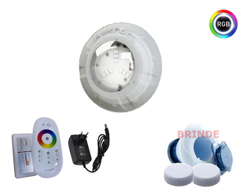 Kit Led Piscina 4w Rgb Luxpool + Central Touch + Fonte 12v