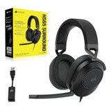 Diadema Gamer Corsair Hs65 Surround Tecnología 7.1 Inmersiva