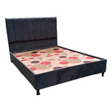 Base Cama Con Espalda Doble 140x190