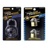 Candado Clave Giratoria + 2 Candados 20mm Pequeños Seguridad