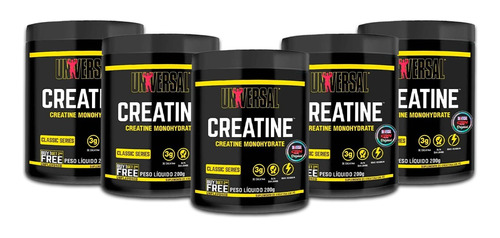 Kit 5x - Creatina 200g Universal / Classic Series