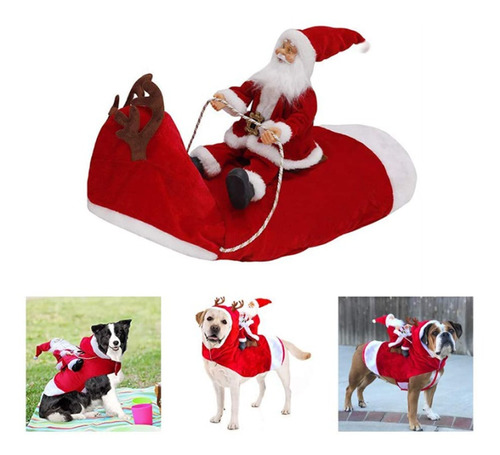 Disfraz De Navidad Para Perro, Ropa De Papá Noel