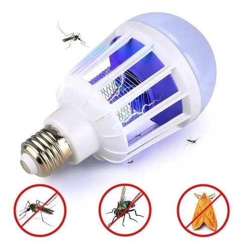 Lâmpada Led Mata Mosquito Insetos Repelente Tomada 110v 15w