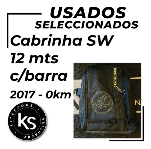 Cabrinha Switchblade 12 Mts C/ Barra 2017. Estado Impecable