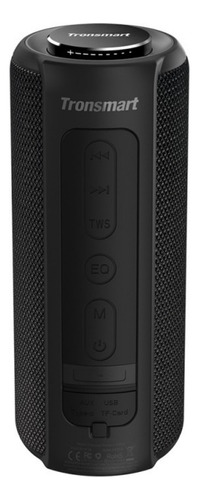 Bocina Tronsmart Soundpulse Element T6 Plus Portátil Con Bluetooth Waterproof Black 
