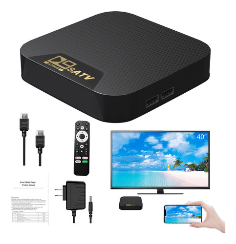 Tv Box D9s 4k Arm Cortex-a53 Cpu De Cuatro Núcleos Mali-450