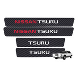 Sticker Vinil Estribos Automóvil Carbono 5d  Nissan Tsuru