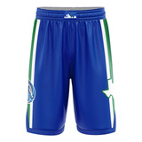  Short Basquet Kapho Dallas Mavericks Azul Adulto