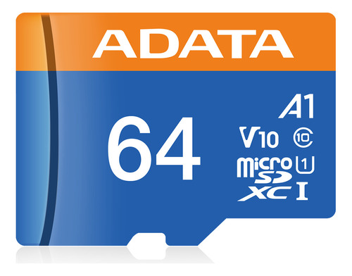 Memoria Micro Sd Adata 64gb Uhs-i Clase 10 A1 V10