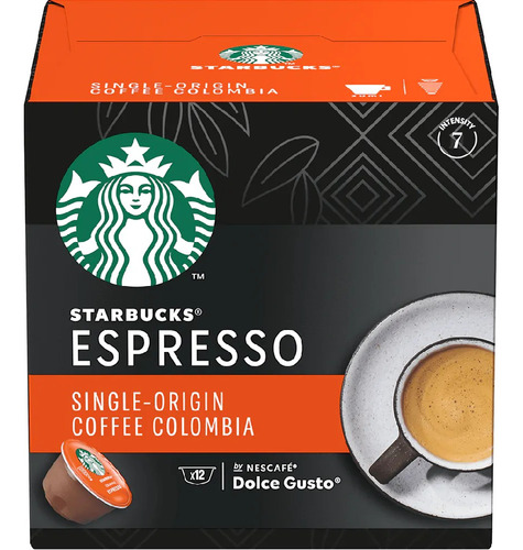 Cápsula De Café Dolce Gusto Starbucks Espresso Colombia 66g