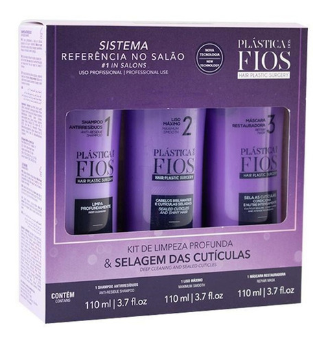 Kit Cadiveu Professional Plástica Dos Fios 110ml- 3 Produtos