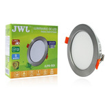 Plafon Led 9w Empotrable Luz Blanca Redondo Di 10 Pzs Jwj