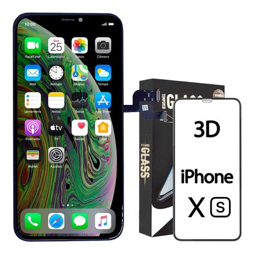 Tela Display Amoled Compatível iPhone XS 5.8 Premium + Peli