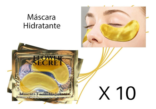 Pack 10 Pares Máscaras Para Ojeras Con Colágeno 